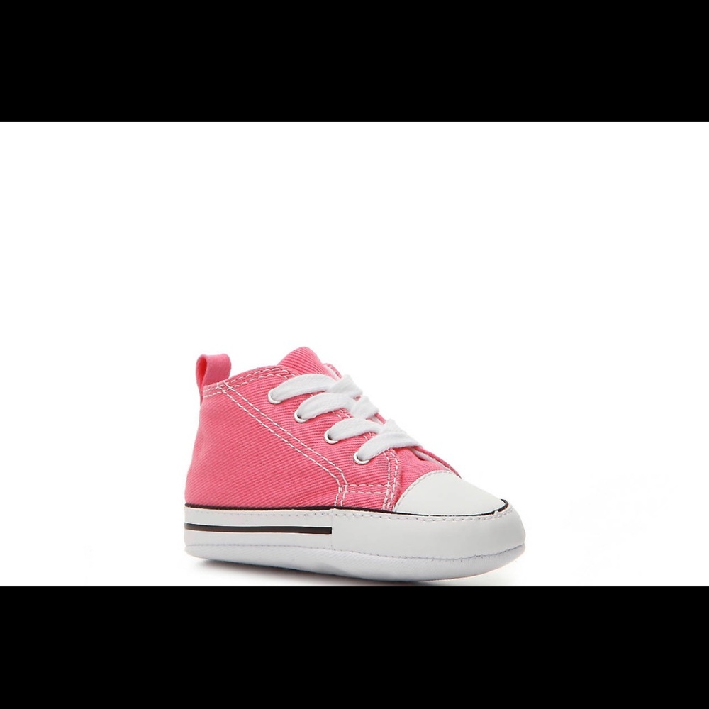 Converse all star crib shoes in pink - kids
